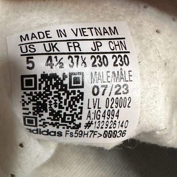 Men’s Adidas Gazelle indoor shoes size 5 - Picture 7 of 10